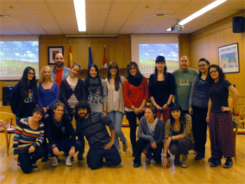 Foto de grupo en una de las sesiones del curso.